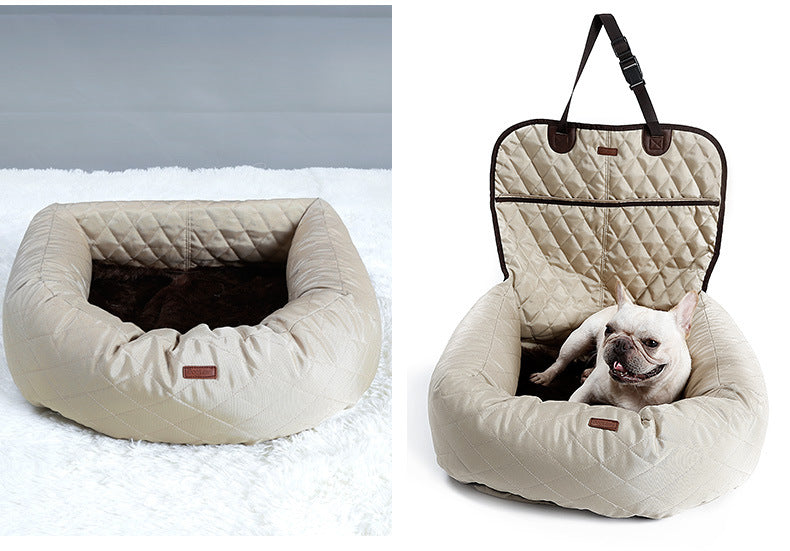 New Multifunctional Pet Car Bed with Thick Cushion