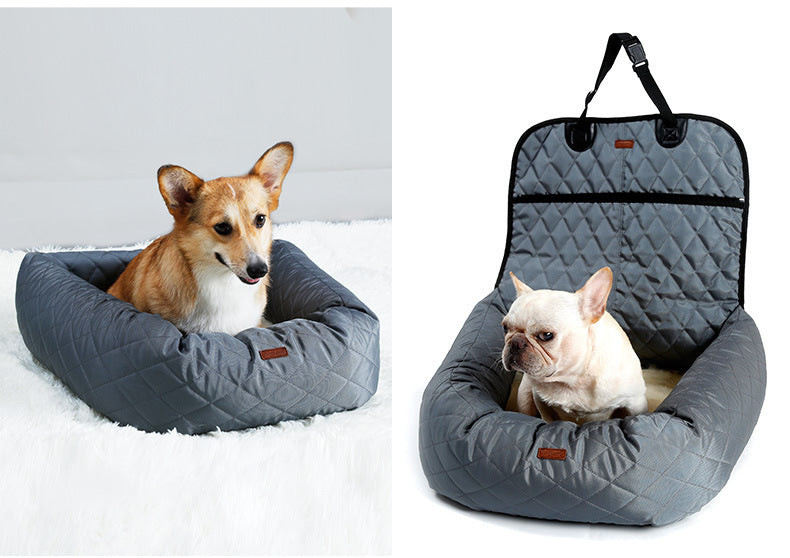 New Multifunctional Pet Car Bed with Thick Cushion
