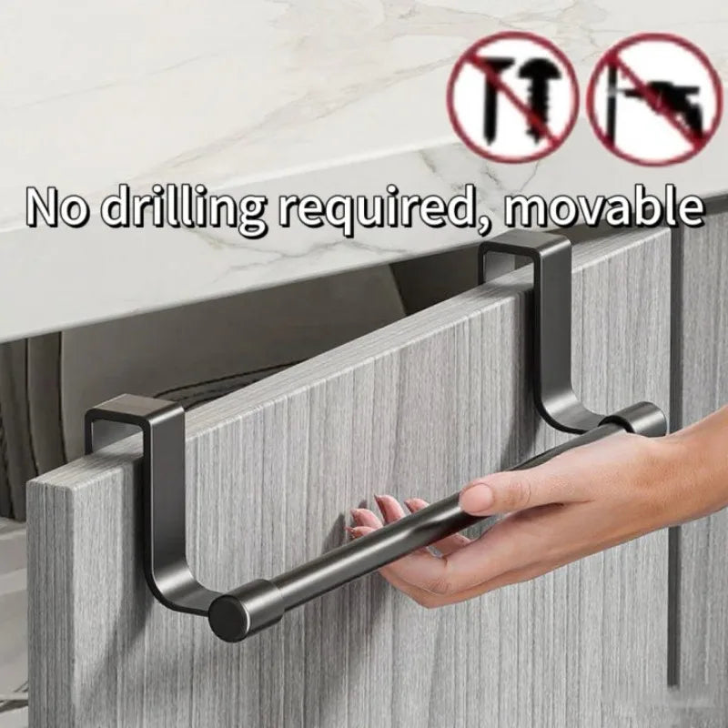 Wall Mounted Kitchen Cabinet Towel Rack