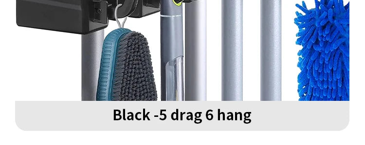 Multi-Functional Wall Mounted Mop Holder