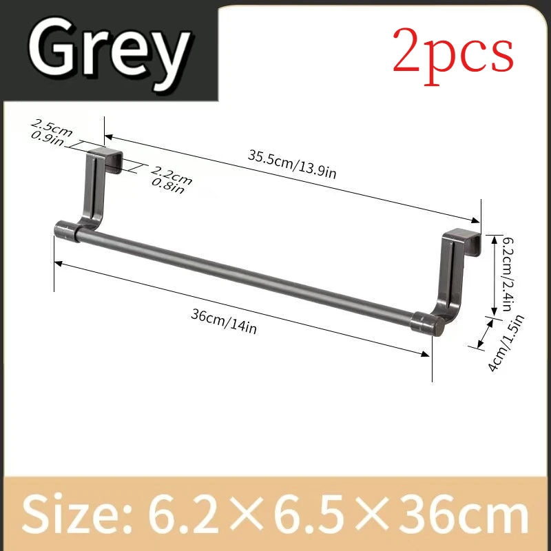 Wall Mounted Kitchen Cabinet Towel Rack