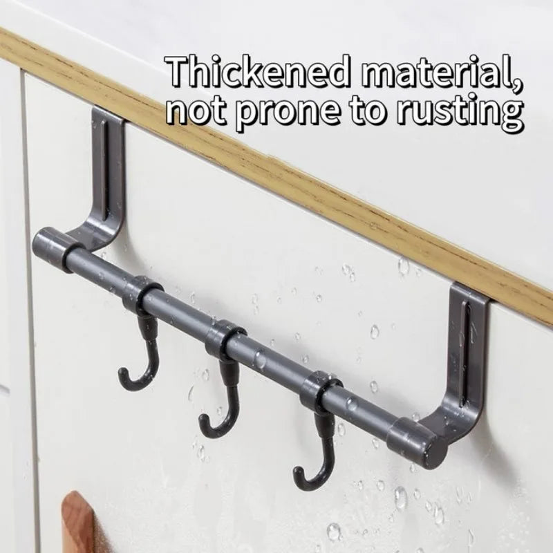 No Drilling Required Wall Mounted Kitchen Cabinet Towel Rack-A Space Saving Cloth Rack Suitable for Homes and Bathrooms