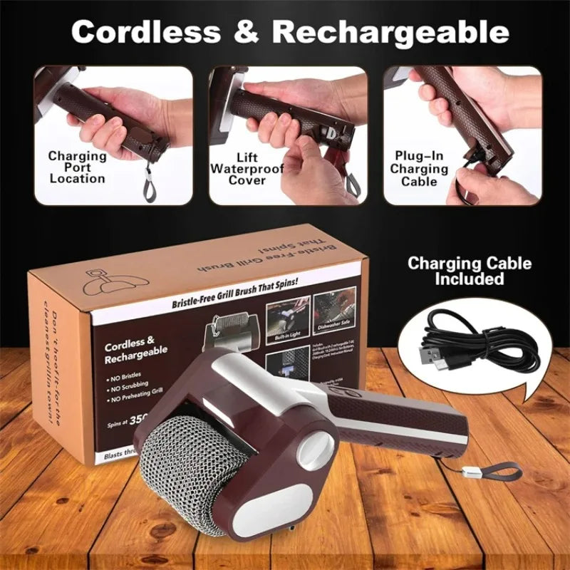Electric BBQ Grill Cleaning Brush