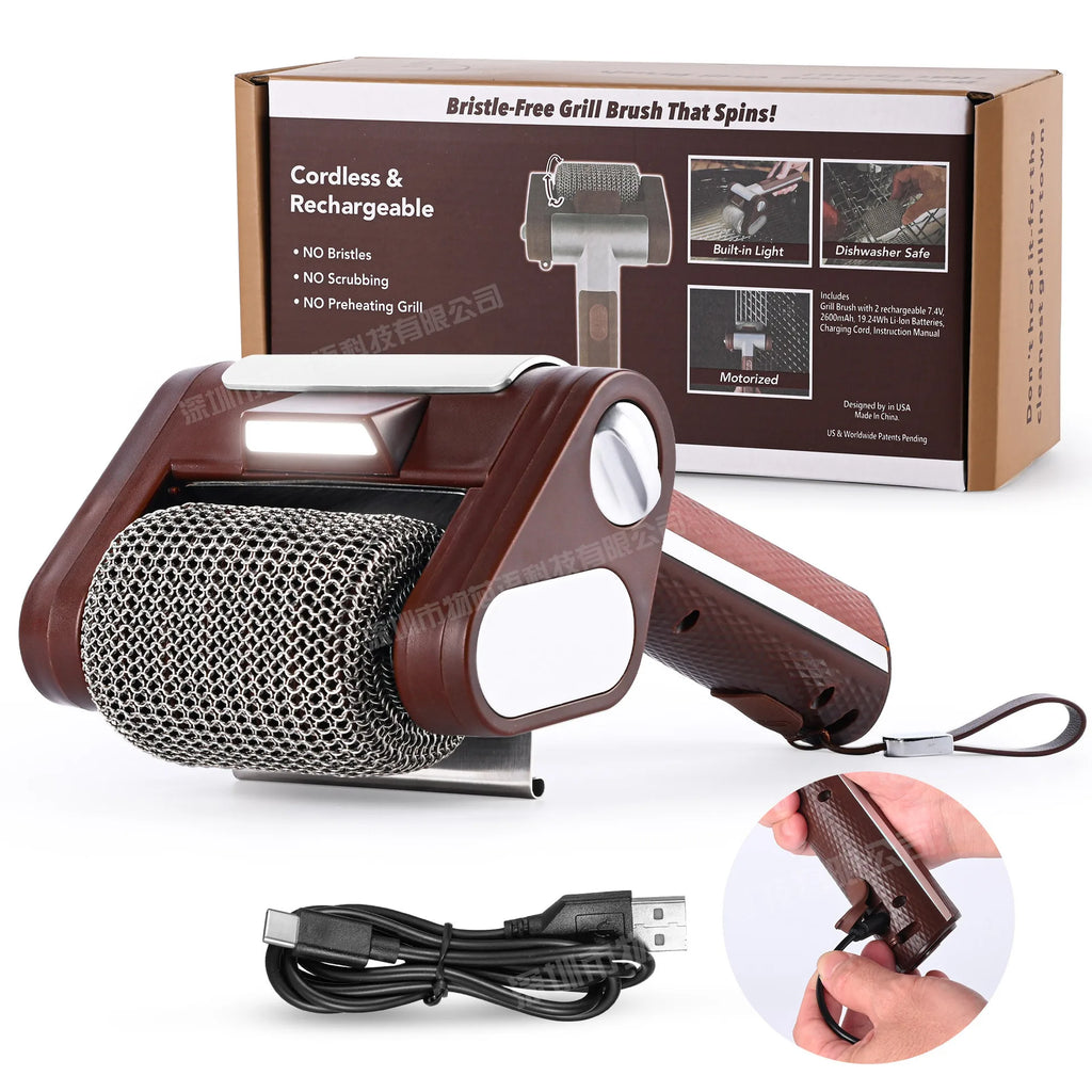 Electric BBQ Grill Cleaning Brush