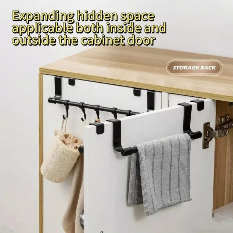 Wall Mounted Kitchen Cabinet Towel Rack