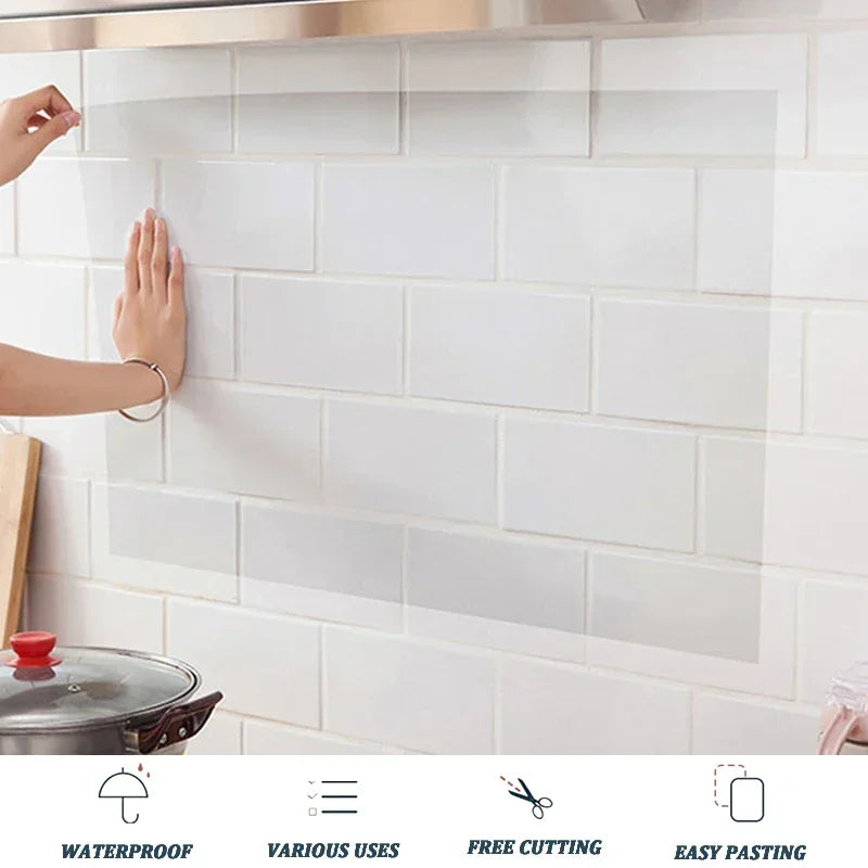 Wall Protector Film Kitchen Oil Proof Wall Sticker