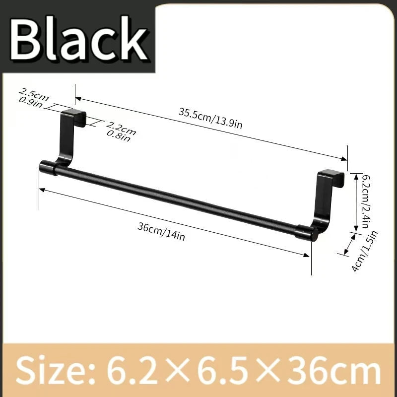 Wall Mounted Kitchen Cabinet Towel Rack