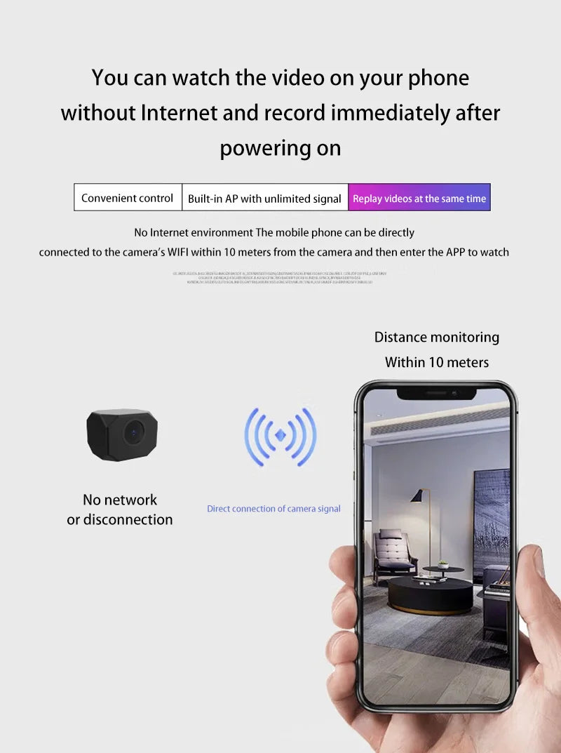 4K WiFi Wireless Mini Security Indoor Camera
