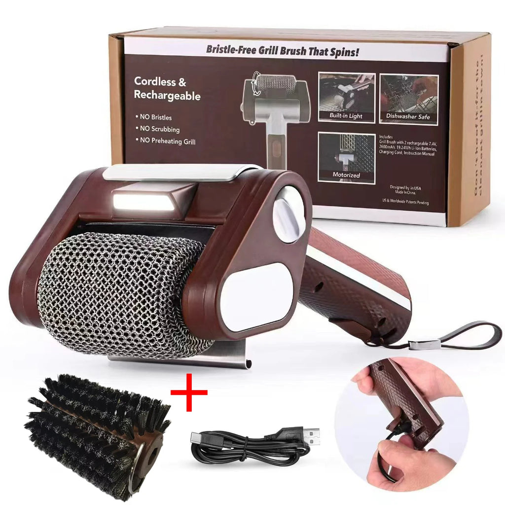 Electric BBQ Grill Cleaning Brush