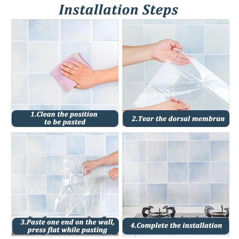 Wall Protector Film Kitchen Oil Proof Wall Sticker