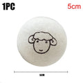 "1/6pcs Eco-Friendly Wool Dryer Balls - Natural Fabric Softener, Reduce Static & Shorten Drying Time- Chemical-Free"