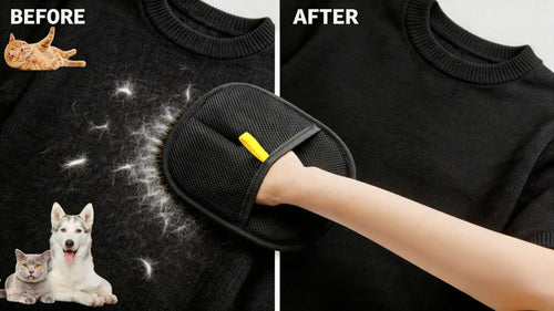 Pet Electrostatic Hair Removal Gloves Two-way Bristle Remover Hair Removal Brush